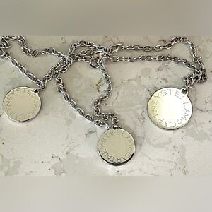 Stella McCartney Silver Engraved Pendant Bracelet